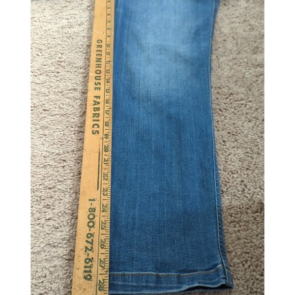 Spanx Jeans Women's Extra Large Blue Denim Pull On Straight Leg Stretch -lp - Picture 9 of 15